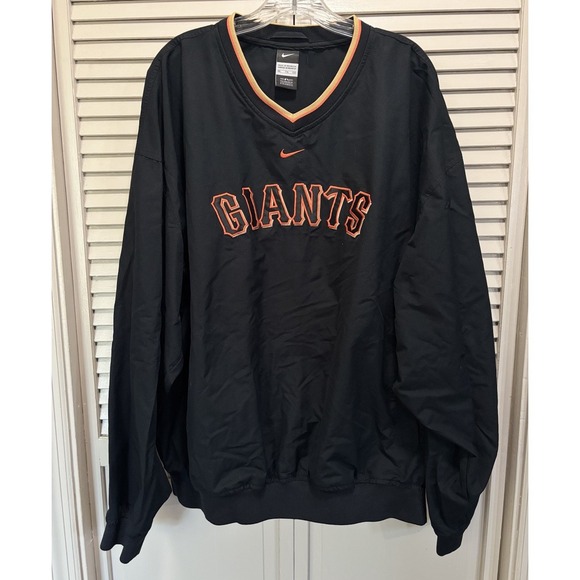 Nike Genuine Merch San Francisco Giants Pullover Windbreaker Size XXL MLB EUC - Picture 1 of 8